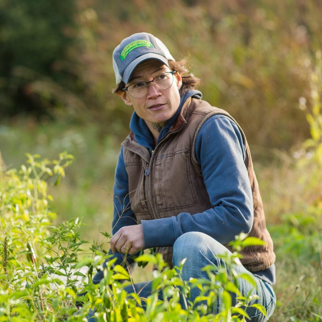 Mary Saunders Bulan, set in a field